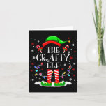 De Crafty Elf Funny Xmas Elf Matching Family Chris Kaart<br><div class="desc">De Crafty Elf Funny Xmas Elf Matching Family Kerstmis</div>