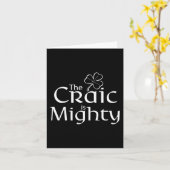 De Craic Is Might Schattige Ierse St. Patrick Dag  Kaart (Gele Bloem)