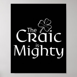 De Craic is misschien wel Schattige Irish St. Patr Poster