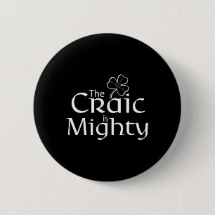 De Craic is misschien wel Schattige Irish St. Patr Ronde Button 5,7 Cm