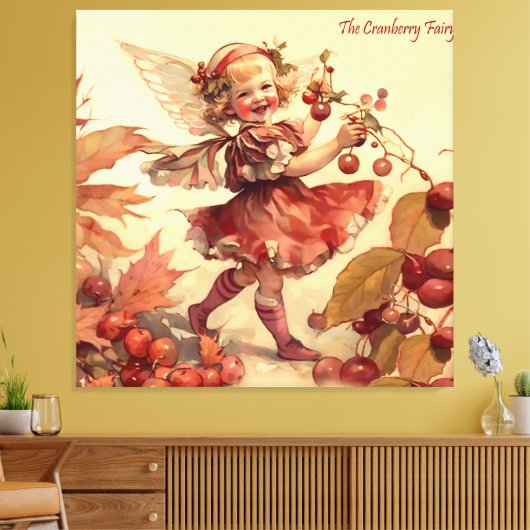 De Cranberryfee Canvas Afdruk (Insitu (Woonkamer))