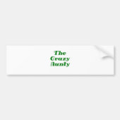 De Crazy Aunty Bumpersticker (Voorkant)