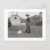 De Crazy Bunny Lady Briefkaart (Voorkant)