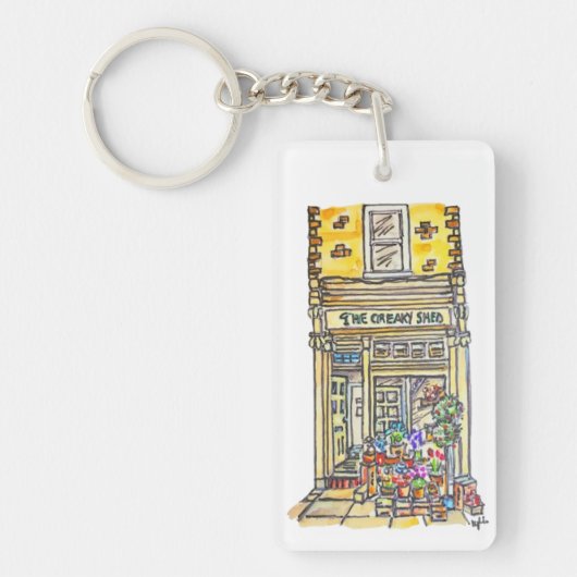 De Creaky Shed Green Grocer Sleutelhanger (Voorkant)