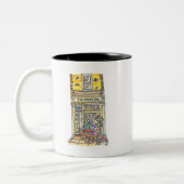 De Creaky Shed Green Grocer Tweekleurige Koffiemok (Links)