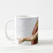 De creatie van Adam (detail), Michelangelo Koffiemok (Links)