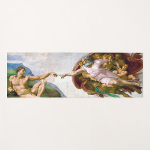 De creatie van Adam (detail), Michelangelo Yogamat