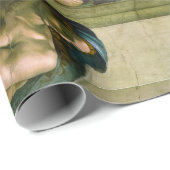 De creatie van Adam door Michelangelo Cadeaupapier (Rol Hoek)