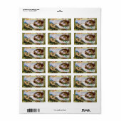 De creatie van Adam door Michelangelo Etiket (Full Sheet)