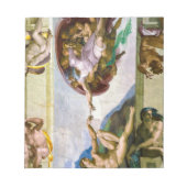 De creatie van Adam door Michelangelo Notitieblok (Voorkant)