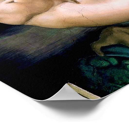 De creatie van Adam door Michelangelo Poster (Hoek)