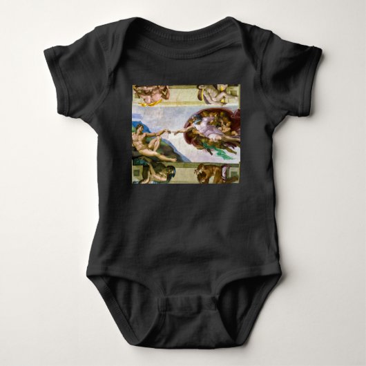 De creatie van Adam door Michelangelo Romper (Voorkant)