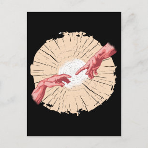 De creatie van Adam Italiaans kunstschilderij Briefkaart