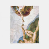 De creatie van Adam, Michelangelo, 1508-1512 Fleece Deken (Voorkant)