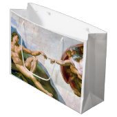 De creatie van Adam, Michelangelo, 1508-1512 Groot Cadeauzakje (Voorkant Gekanteld)