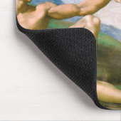 De creatie van Adam, Michelangelo, 1508-1512 Muismat (Hoek)