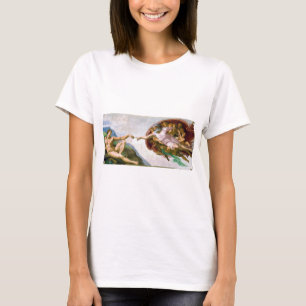 De creatie van Adam, Michelangelo, 1508-1512 T-shirt