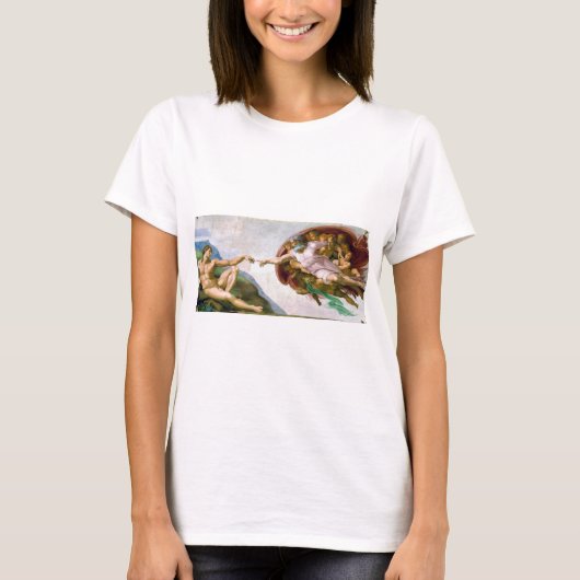 De creatie van Adam, Michelangelo, 1508-1512 T-shirt (Voorkant)