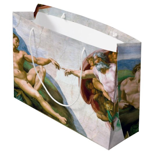 De creatie van Adam, Michelangelo Groot Cadeauzakje (Achterkant Gekanteld)