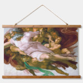 De creatie van Adam, Michelangelo Hangend Wandkleed (Voorkant 2)