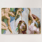 De creatie van Adam, Michelangelo Legpuzzel (Horizontaal)