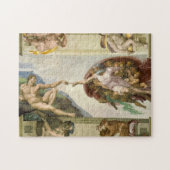 De creatie van Adam, Sistine Chapel, Michelangelo Legpuzzel (Horizontaal)