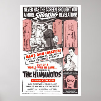 De creatie van de Humanoïden Poster