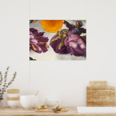 De creatie van de zon, de maan en de Planten Poster (Keuken)