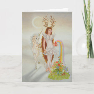de creatie van een lente wenskaart kaart