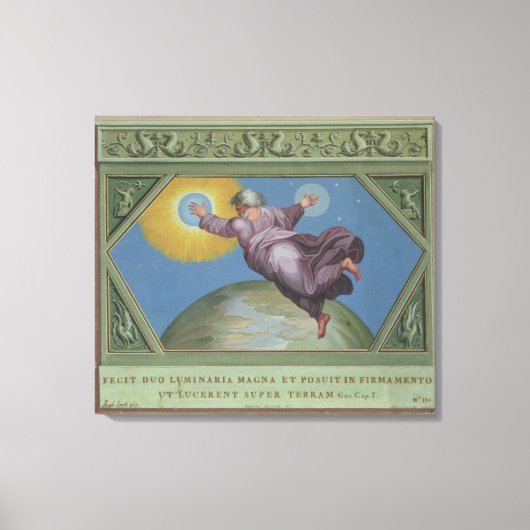 De creatie van licht, illustratie van de Rapha Canvas Afdruk (Voorkant)