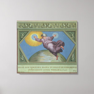 De creatie van licht, illustratie van de Rapha Canvas Afdruk