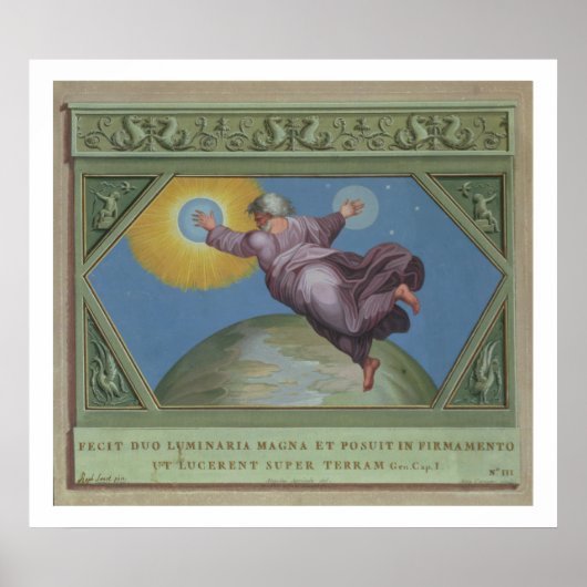 De creatie van licht, illustratie van de Rapha Poster (Voorkant)