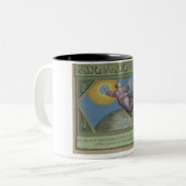 De creatie van licht, illustratie van de Rapha Tweekleurige Koffiemok (Voorkant links)