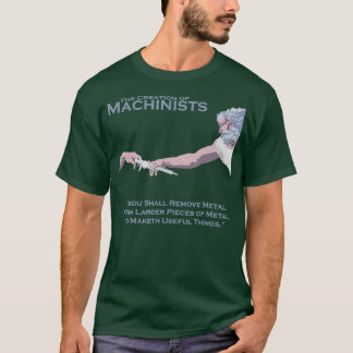De creatie van machinisten t-shirt
