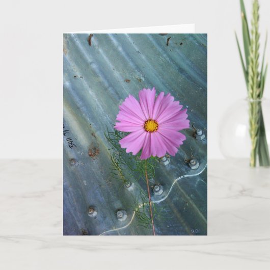 De creatieve Groet van de Bloem Kaart (Voorkant)