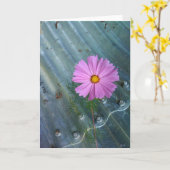 De creatieve Groet van de Bloem Kaart (Gele Bloem)