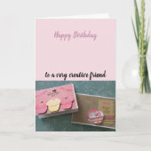 De creatieve Wensen van de Verjaardag van de Kaart (Voorkant)