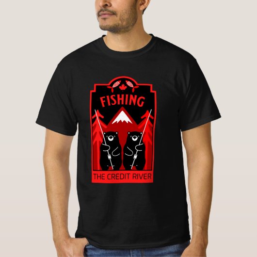 De Credit River Vist Canada T-shirt (Voorkant)