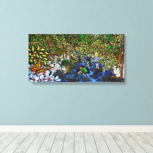 De Creek Canvas Afdruk (Insitu (Houten vloer))