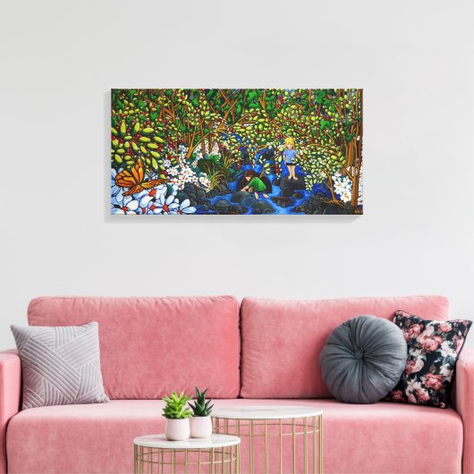 De Creek Canvas Afdruk (Insitu (Woonkamer))