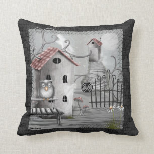 De Creek Gothic Folk Art Kussen