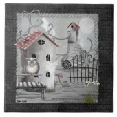 De Creek Gothic Folk Art Tegeltje (Voorkant)