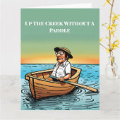 De Creek zonder een peddel - grote Kaart (Gele Bloem)