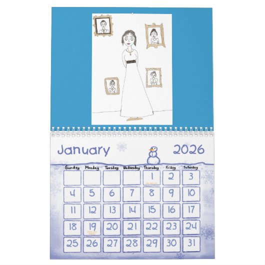 De Creepy & Cute Jane Austen Agenda Kalender (Jan 2026)