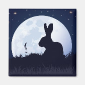 DE CREGGAN WHITE HARE MAGNEET (Voorkant)