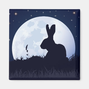 DE CREGGAN WHITE HARE MAGNEET