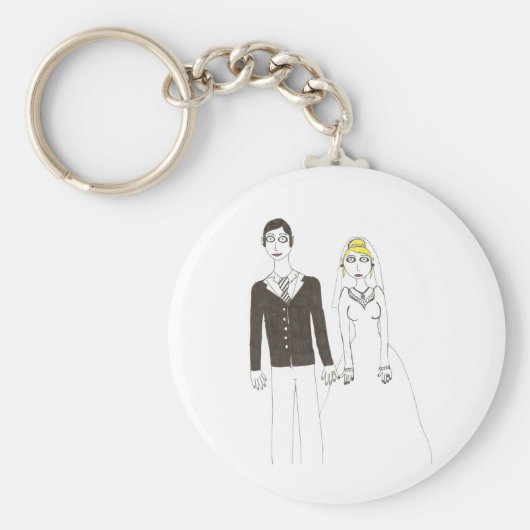 De crepy bruiloft 2 sleutelhanger (Voorkant)