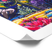 De Crested Saguaro in het Poster van het voorjaar (Hoek)