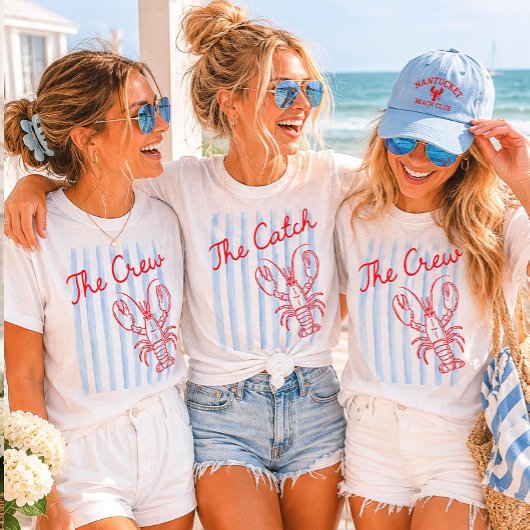 De Crew Kustkreeft Bachelorette-feest T-shirt