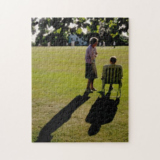 De cricket Match Legpuzzel (Verticaal)